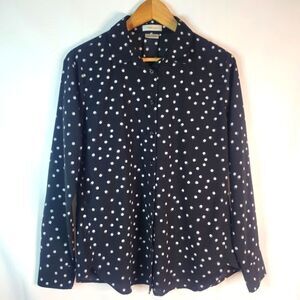 Van Heusen Black Polka Dot Button-Up Shirt